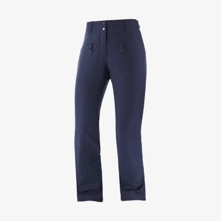 Navy Salomon Edge Women's Ski Pants | PH 41958A